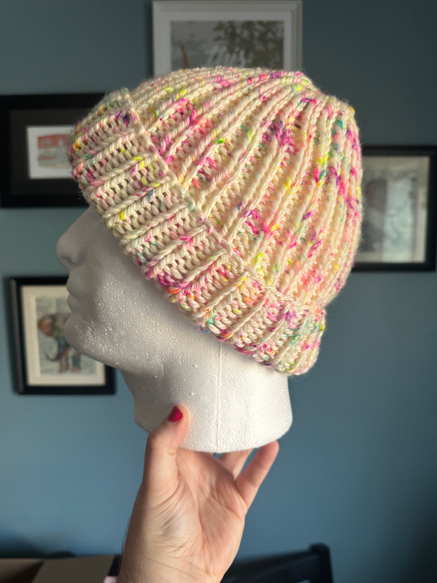 Knit beanie - 100% merino