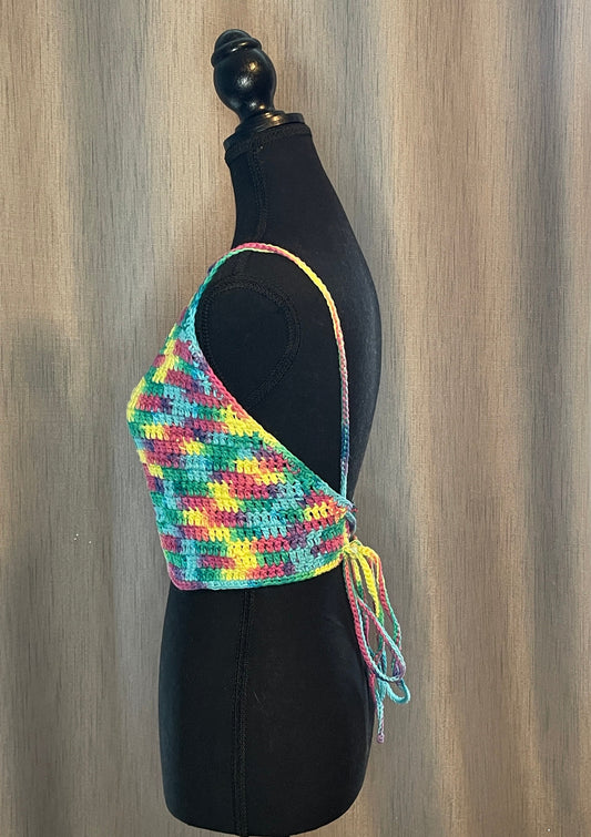 Crocheted Crop Top - size M