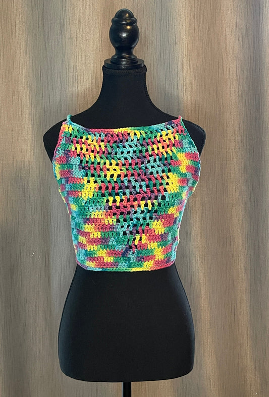 Crocheted Crop Top - size M