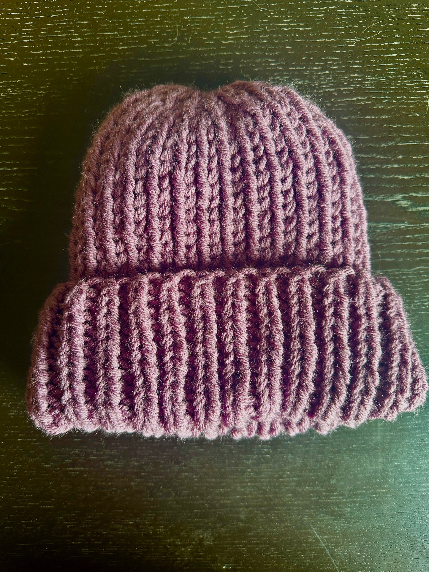 Chunky knit beanie
