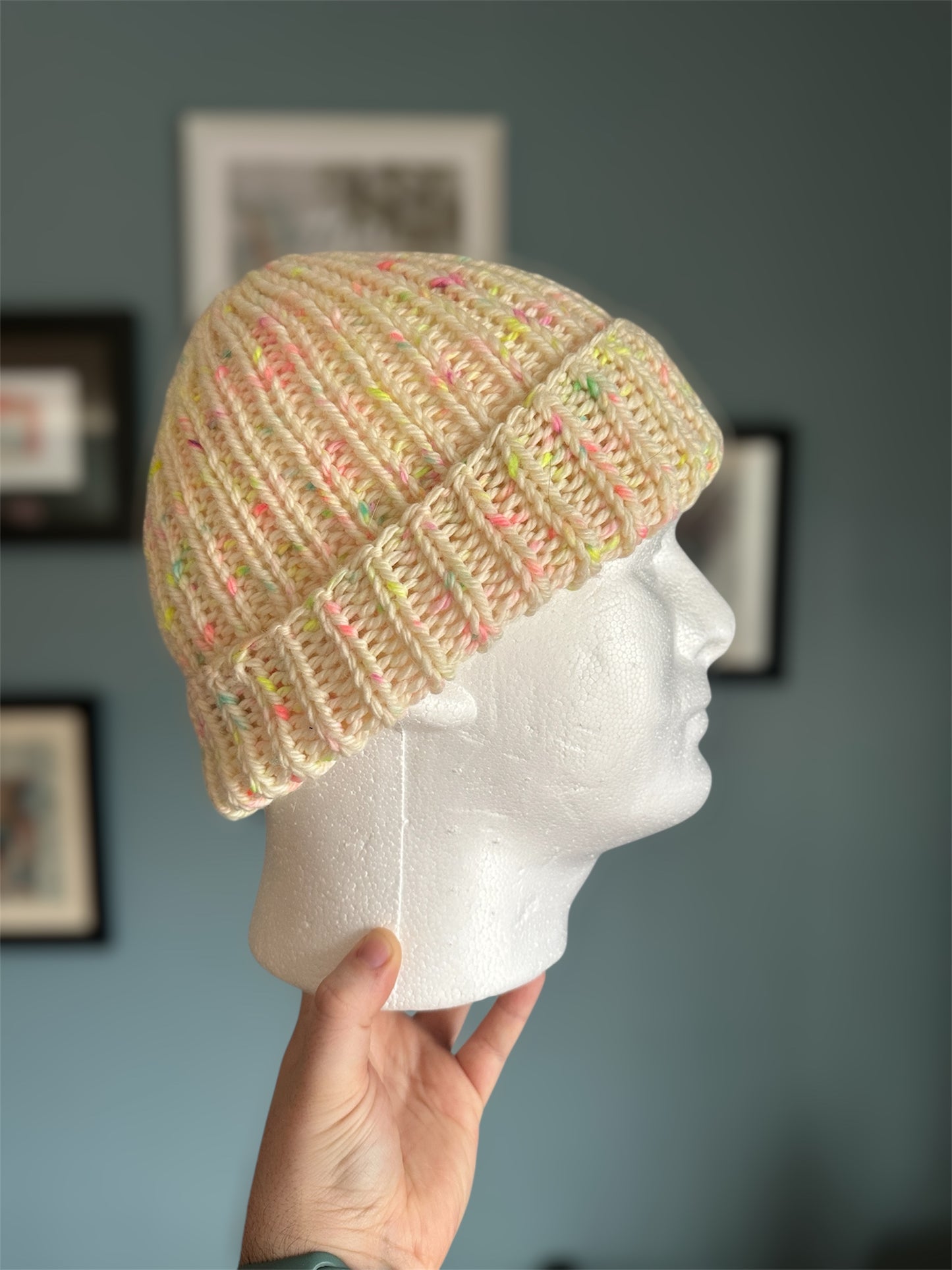 Knit beanie - 100% merino