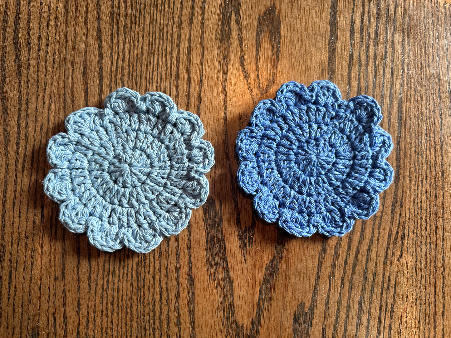 PDF Pattern - Scalloped Coasters