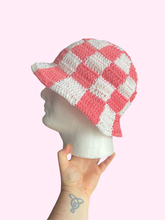 PDF Pattern - Checkered Bucket Hat