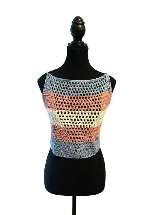 Trans Pride mesh top - M/L