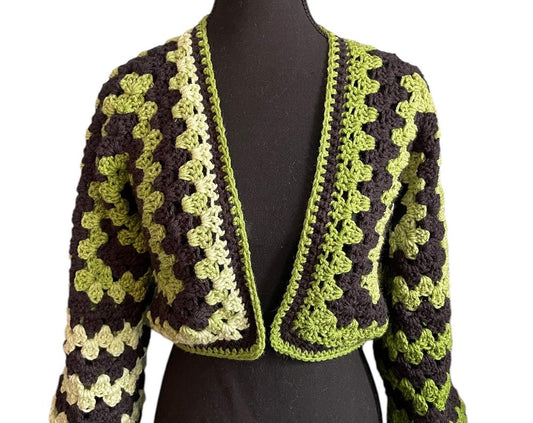 Custom Granny Stitch Cardigan - Stripes (XS-4X)