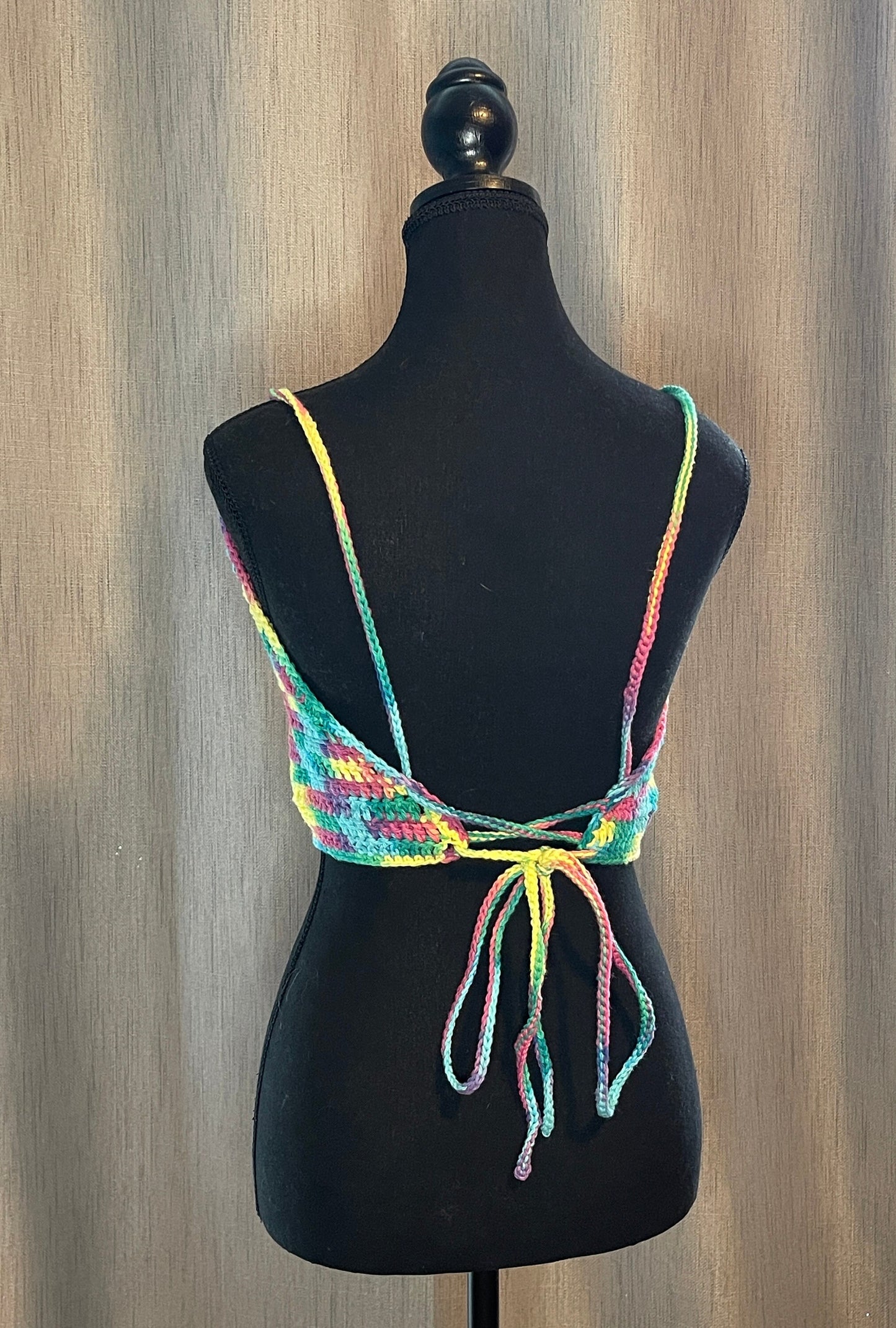 Crocheted Crop Top - size M