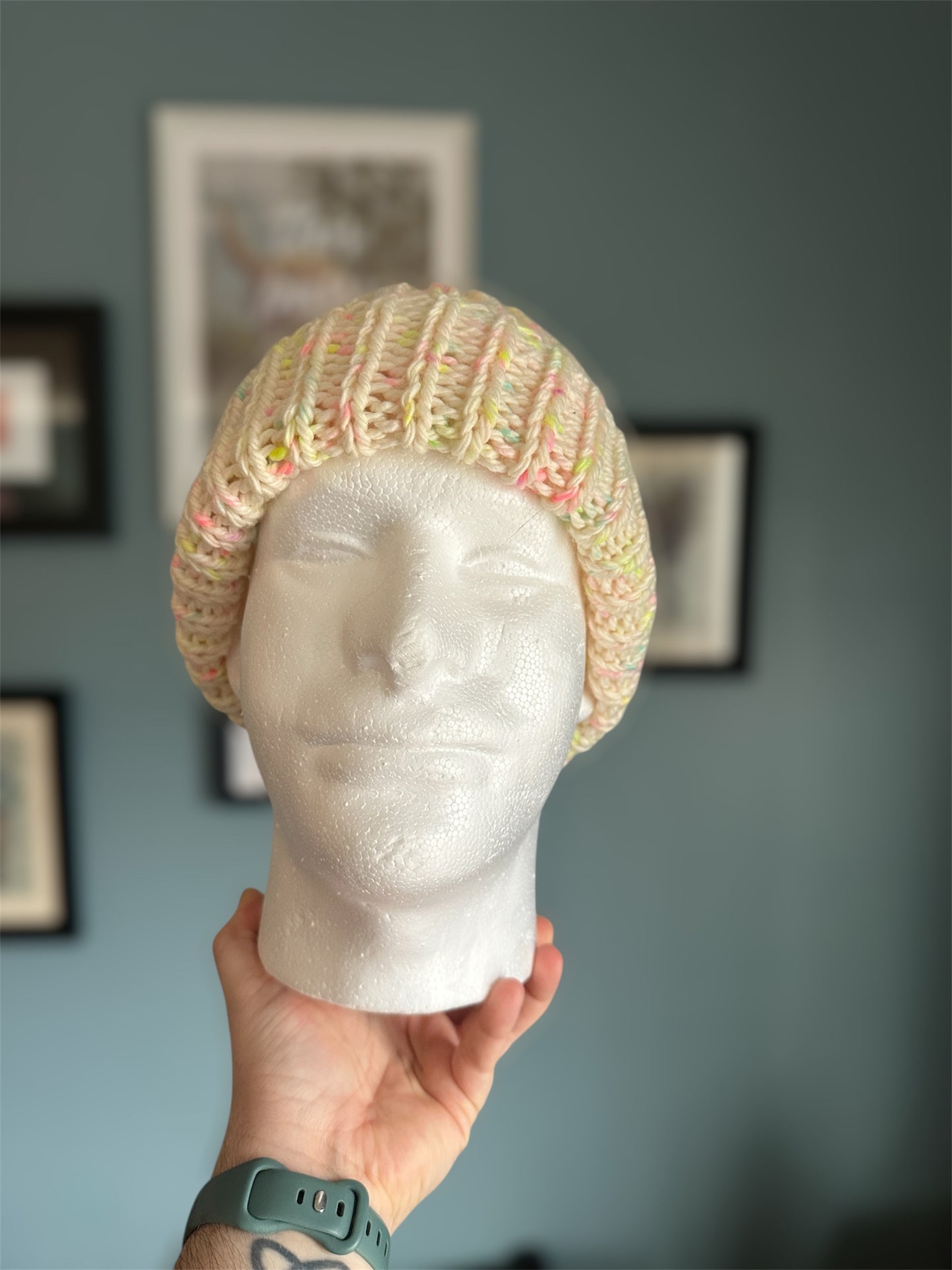 Knit beanie - 100% merino