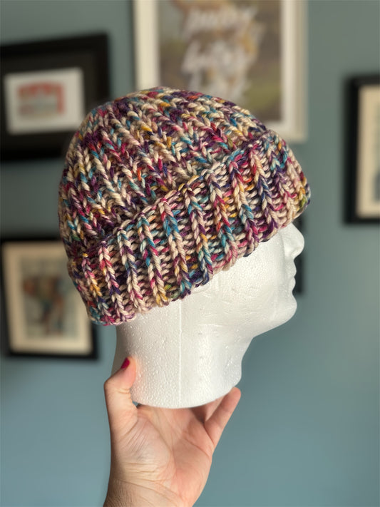 Knit wool beanie
