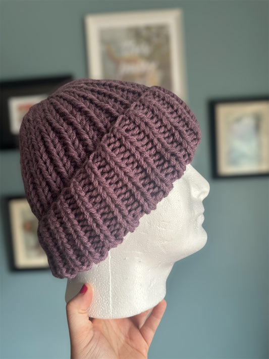 Chunky knit beanie