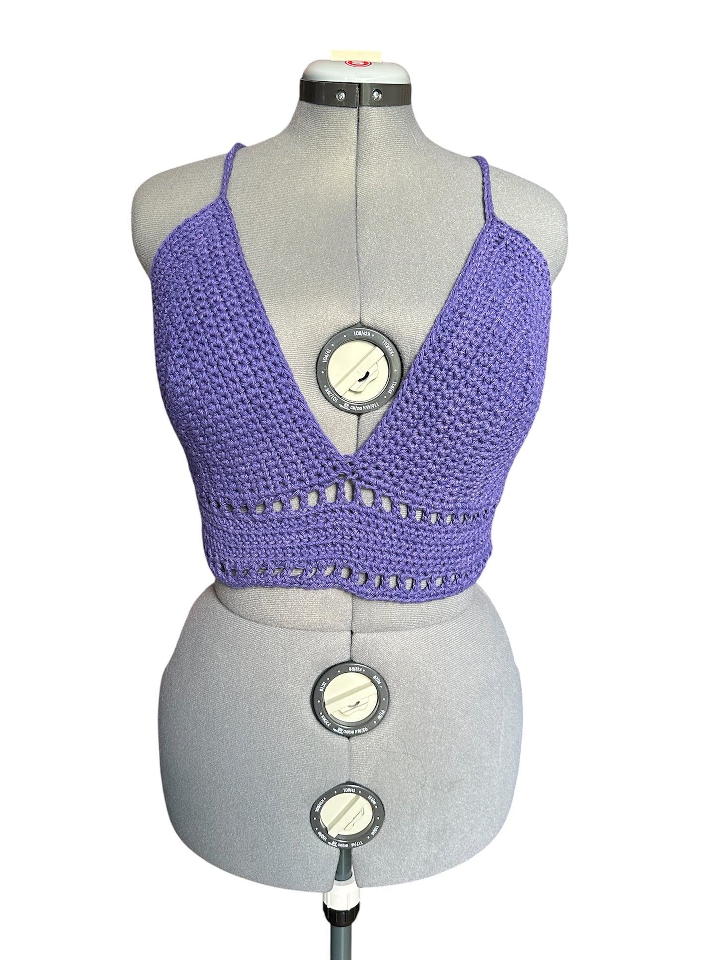 Crocheted Crop Top - size L