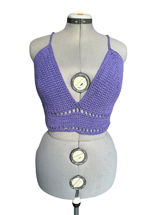 Crocheted Crop Top - size L