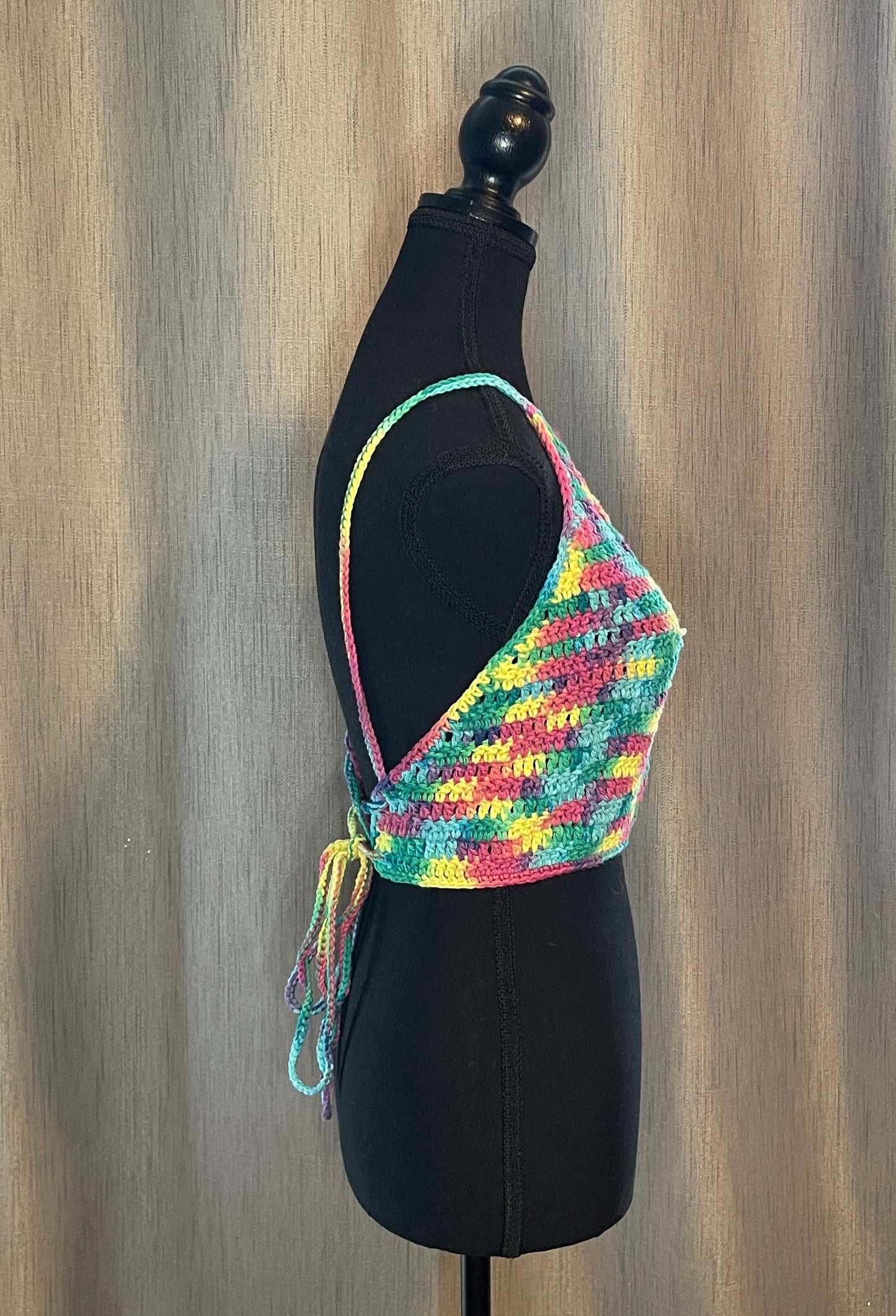 Crocheted Crop Top - size M