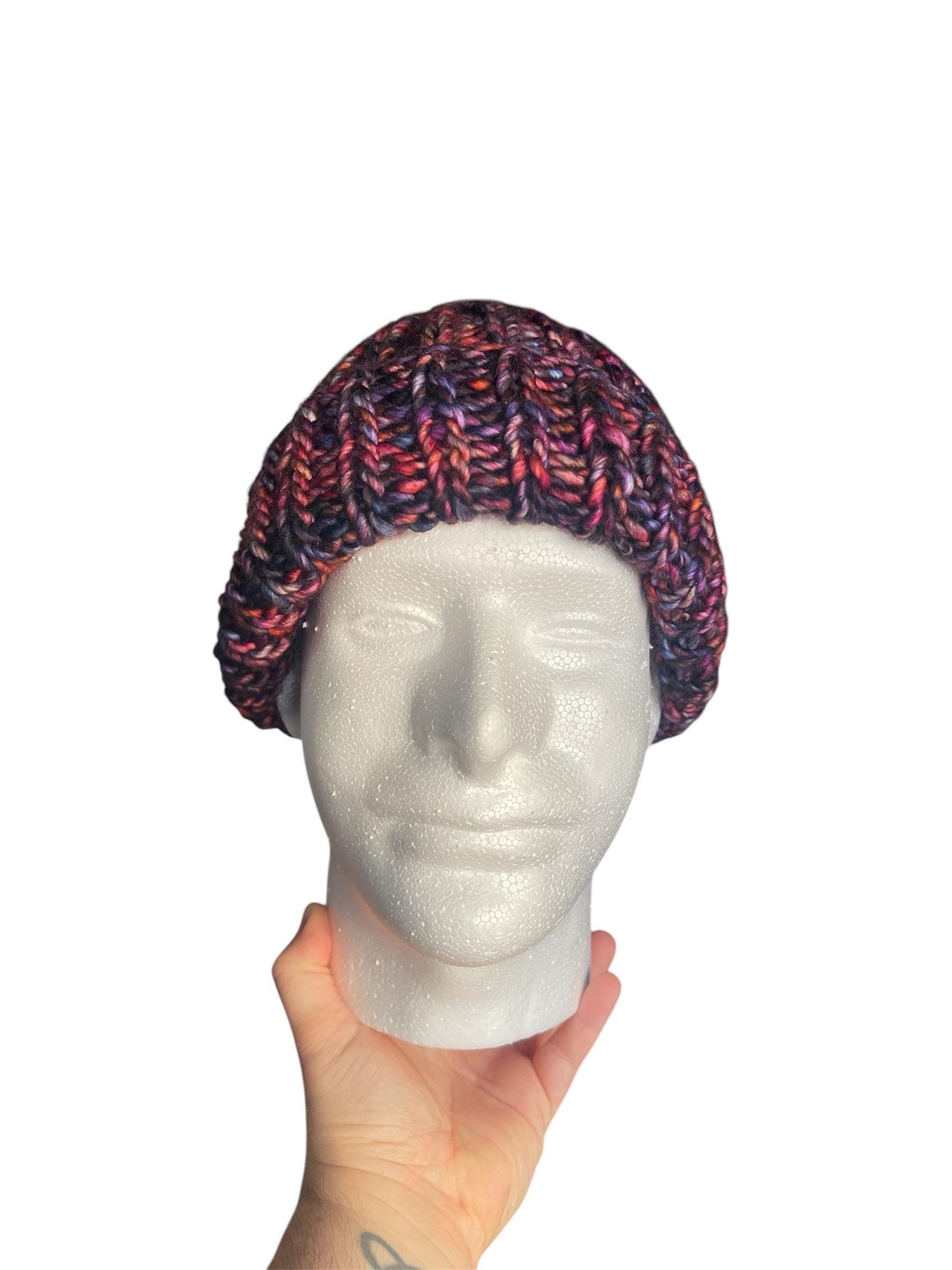 Chunky Knit Beanie - 100% Merino wool